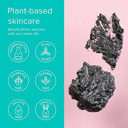 ClarityRx Down + Dirty Detoxifying Charcoal Based Exfoliating Face Wash, Natural Facial Scrub Micro Exfoliant for Oily Skin, Paraben Free, Cruelty Free
