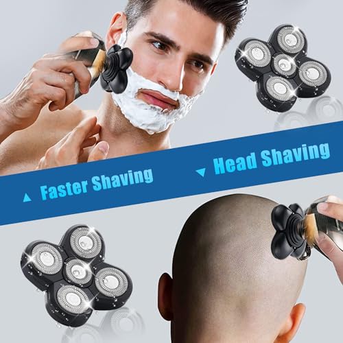 3 Pack Shaver Replacement Blades Compatible with Freedom Head Shaver,Head and Face Electric Razor Shaver Head