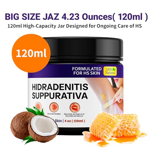 Hidradenitis Suppurativa | Fast Relief for HS Flares, Cysts, Infections, Razor Bumps, Abscesses | Natural Hidradenitis Suppurativa Cream with Propolis, Beeswax & Essential Oils ? 4 oz