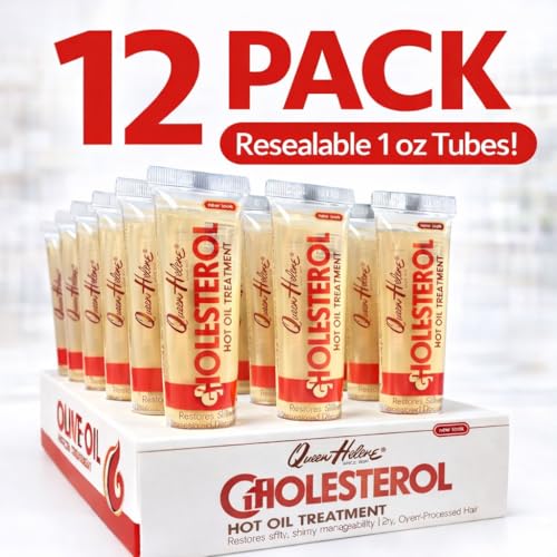 Cholesterol Hot Oil Treatment for Dry Damaged Hair - 0.98 Fl Oz Pack of 12
