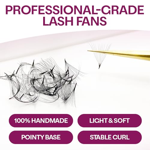 Premade Lash Fans - Mixed Length 8-15mm, 800 Count, 12D, 0.05 CC - Lightweight & Fluffy
