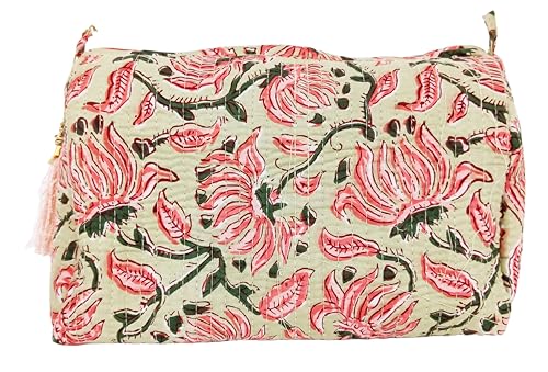 Beige 3-Piece Makeup Organizer Bag Set with Zipper Closure - Travel Cosmetic Bags