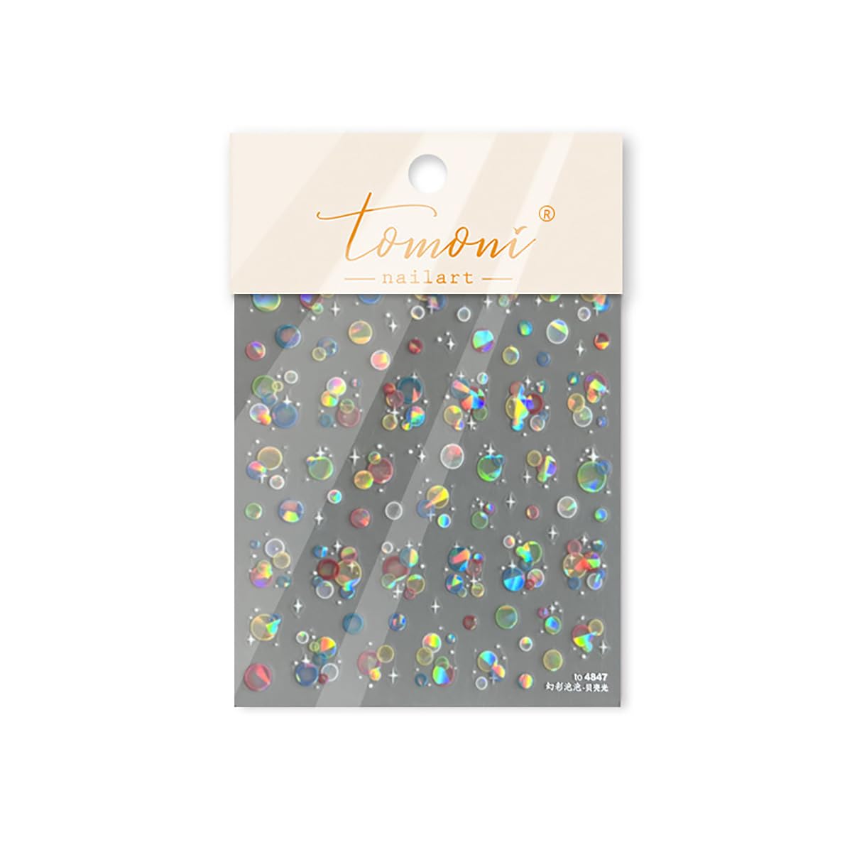 Bubble Nail Art Stickers Decals Summer Gel Nail Stickers Shell Light Nail Decals 3D Self-Adhesive Colorful Bubbles Design Acrylic Nail Art Supplies Summer Bubble Stickers for Women Nail Charms