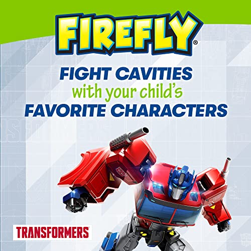 Firefly Transformers Sonic Toothbrush Set with 3D Cover for Kids Ages 3+ (Pack of 2)