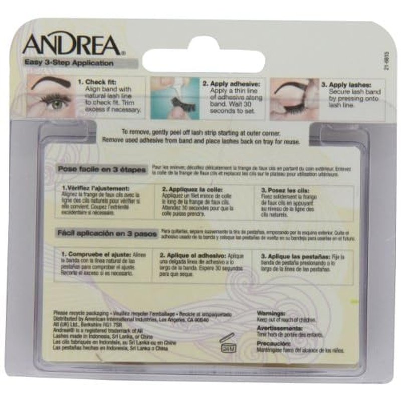 Andrea False Eyelashes Strip Lash Twin Packs, Two of a Kind 33 (Pack of 2)