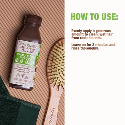 Creme of Nature Aloe & Black Castor Oil Hair Mask - 11.5 Oz Pack of 1