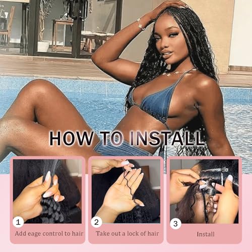 Blonde Human Braiding Hair Extensions 18 Inch Boho Style - 3 Bundles #613
