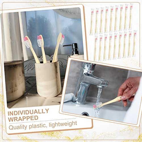 Tanlade 800 Pcs Disposable Soft Bristle Travel Toothbrushes Bulk Individually Wrapped for Adults Kids Hotel Camping