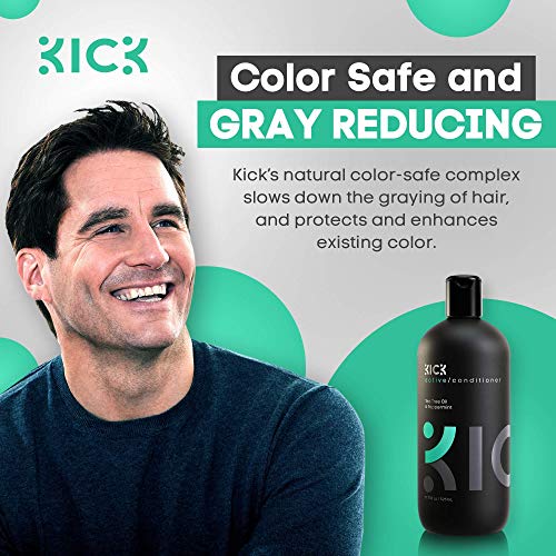 Men's Tea Tree & Peppermint Shampoo & Conditioner Bundle for Dandruff & Hair Loss