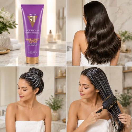 Hayashi System 911 Emergency Deep Conditioner 8.4 Fl Oz - Hair Repair & Moisturizer