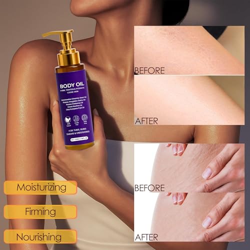 Body Firming Oil with Vitamin E & Sweet Almond Oil for Tightening & Hydration
