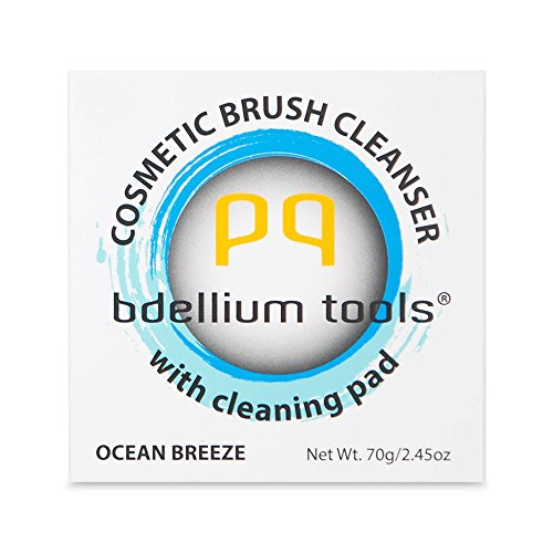 Bdellium Tools Vegan Solid Brush Cleaner with Silicone Pad - Ocean Breeze
