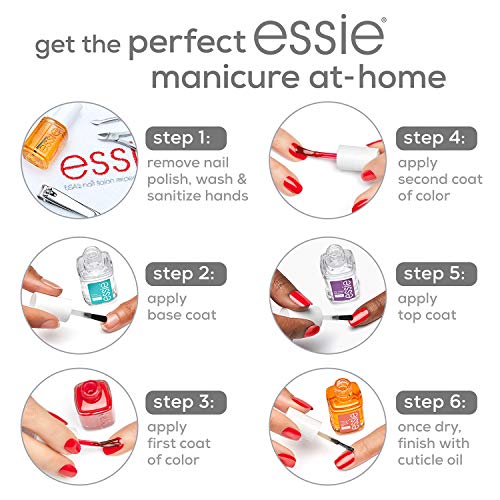 essie Nail Polish, Summer 2020 Sunny Business Collection, Sun-drenched Coral Nail Color With A Cream Finsih, beachy keen, 0.46 Fl Ounce