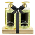 16 fl oz Lemon Citrus Aromatic and Nourishing Hand Soap Set Keep Your Skin Incredibly Soft & Clean in a Wooden Holder Unisex Formula Luxury Body Care for Women and Men Gift ? Mother's Day Gift for