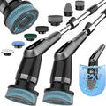 Dreazu Pro Electric Spin Scrubber Black - 10-in-1 Rechargeable Bathroom & Kitchen Cleaner