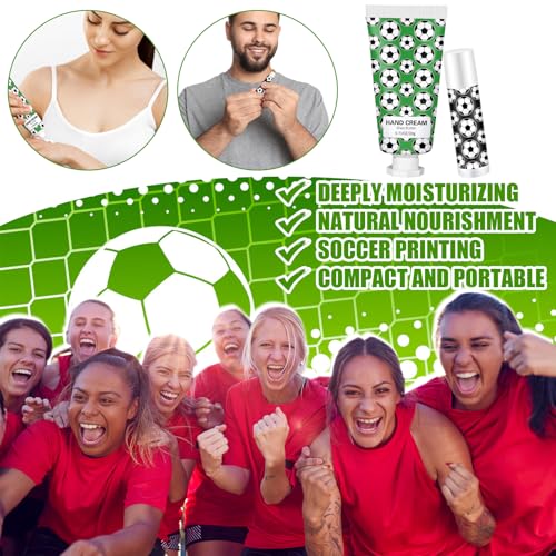 Heigble Soccer Lip Balm & Hand Cream Set - Green Soccer Party Favors