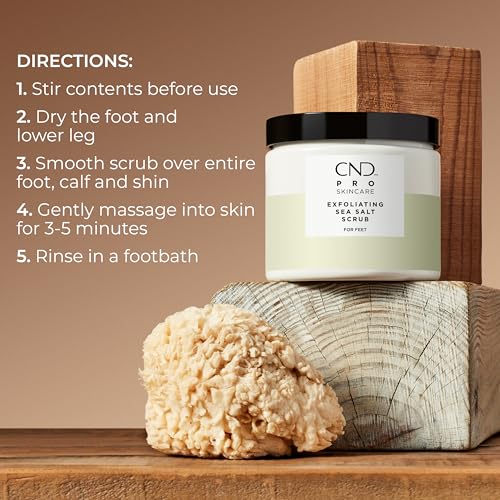 CND Pro Skincare for Feet, Mineral Bath, Exfoliating Sea Salt Scrub, Advanced Callus Remover, & Intense Hydration Treatment | Vegan, Natural Origin Formula