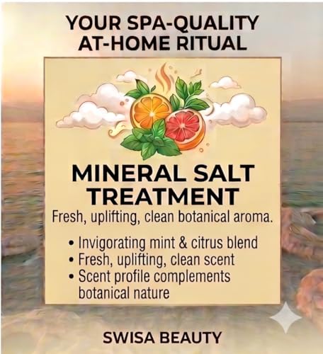 Dead Sea Mineral Salt Body Scrub with Grape Seed & Jojoba Oils - 8 oz
