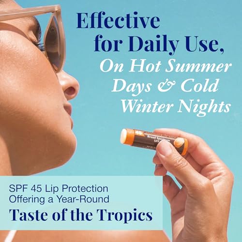 SPF 45 Sunscreen Lip Balm Set - Dreamsicle Flavor, Pack of 7