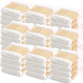 50 Pack White Double Round Bamboo Cotton Swabs for Makeup & Ear Care - 5000 Count