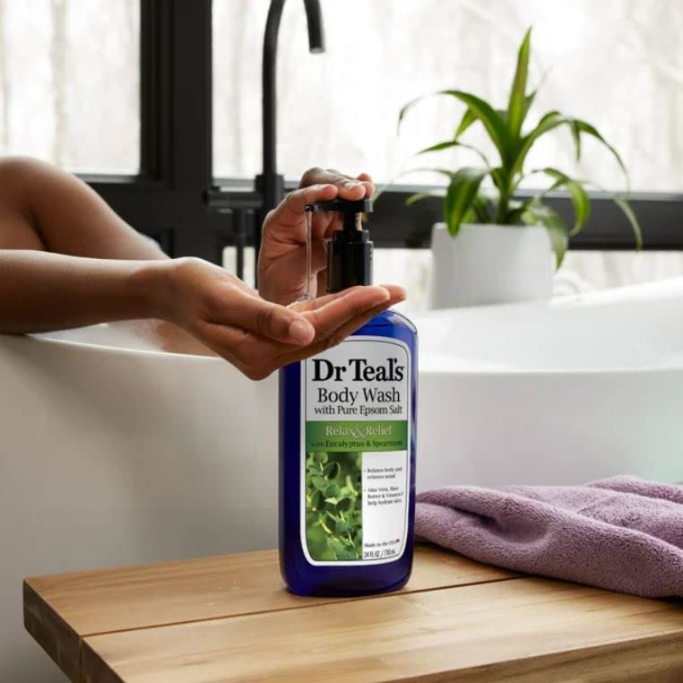 Eucalyptus & Spearmint Body Wash Gift Set - 3 Pack, 24oz Each for Relaxation