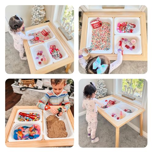 Toddler Sensory Play Table with Storage Bins for Sand & Water - 3 to 5 Years