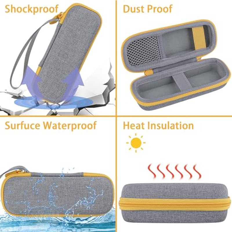 Aenllosi Hard Case Compatible with Microtouch Solo Titanium, Microtouch Beard & Body Razor Organizer (Case Only)