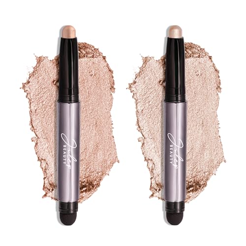 Waterproof Eyeshadow Stick Duo - Champagne & Pearl Shimmers for Eye Makeup