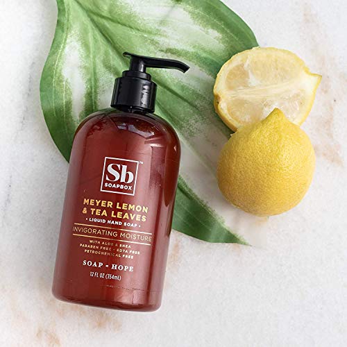 Soapbox Liquid Hand Soap Refill Combo Pack, Coconut Milk & Sandalwood + Meyer Lemon & Tea Leaves, 64oz Half Gallon Refills (Pack of 2)