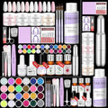 SAVILAND Acrylic Nail Kit with Drill & Essential Oil: Professional Acrylic Nails Kit for Beginner with Everything Nail Powder & Liquid Nail Primer Complete Home DIY Kit Salon Women Christmas Gift