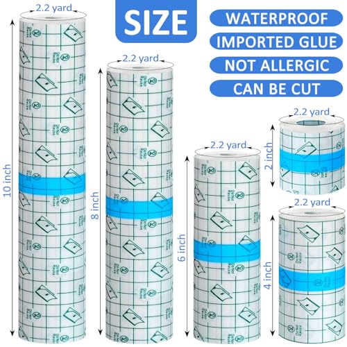 Waterproof Tattoo Aftercare Bandage Wrap - 20 Rolls for Healing & Shower
