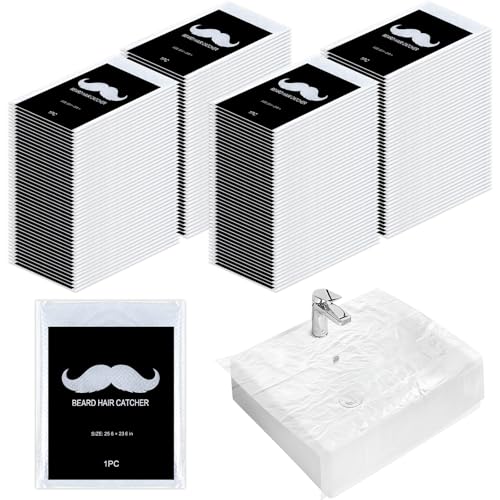 Disposable Beard Hair Catcher Pack of 200 - Sink Cover for Shaving & Grooming