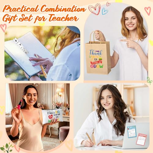 Teacher Appreciation Gift Set with Kraft Paper Bags - Teacher Stationery & Accessories - Variation: Kraft