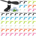 Multicolor 60-Pack Portable Handheld Fans for Phones - 2-in-1 Mini Cooling Accessories