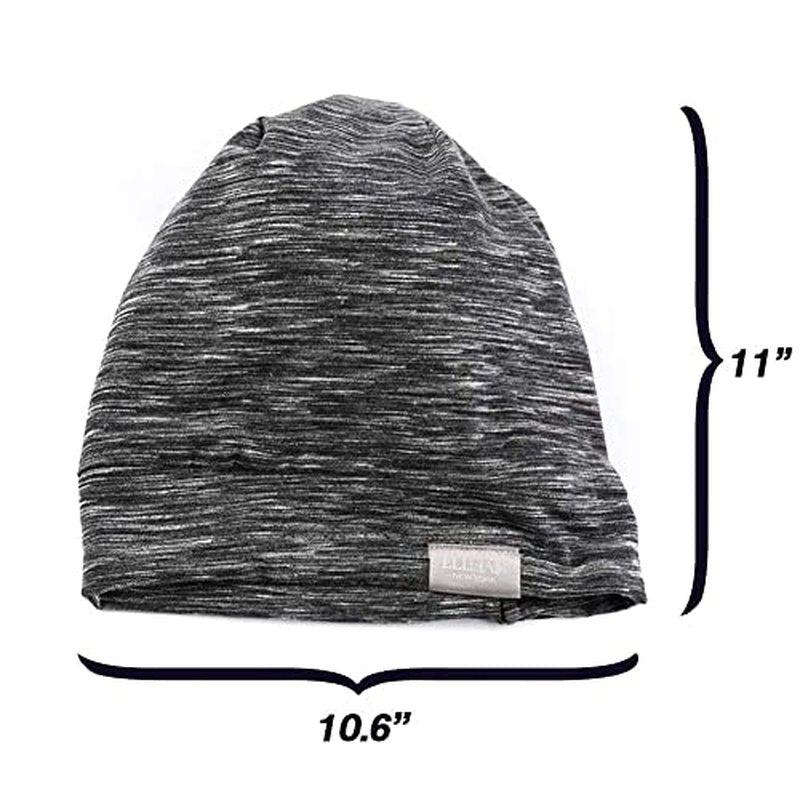 Kids Beanie Sleep Hats Bonnet for Night Sleeping Cap Silky Lined Satin Bonnet with Adjustable Elastic Band for Teens Toddler Child Natural Curly Frizzy Hair Cover(Grey Pale)