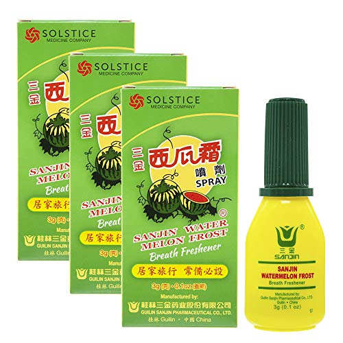 Watermelon Frost Spray - Cooling Breath Freshener, 3g, Pack of 3