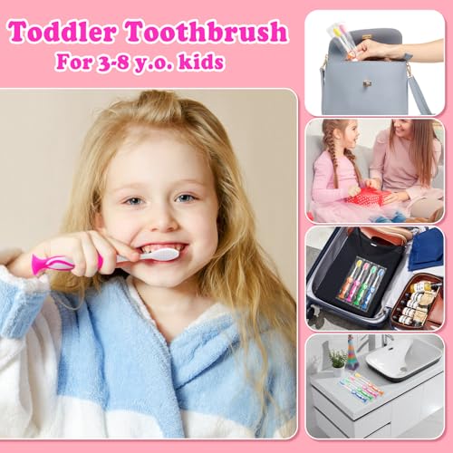 Disposable Toddler Toothbrushes 4 Colors, 200 Pack - Cute Animal Design