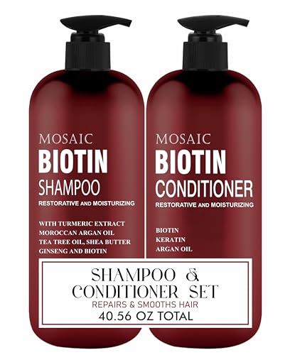 Biotin Hair Growth Shampoo and Conditioner Set for Thinning Hair - Volumizing Treatment for Men & Women