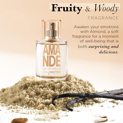Solinotes Almond Perfume for Women & Men 1.7 Fl Oz - Delicate Floral Gourmand Scent