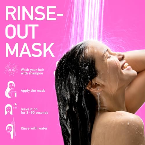 EVATSU 8-Second Hydrating Hair Mask Spray 6.75 oz - Rinse-Out Keratin Treatment for Dry, Damaged, Frizzy & Color-Treated Hair