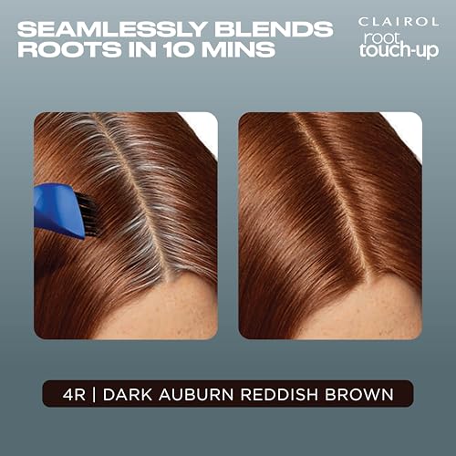 Clairol Root Touch-Up by Nice'n Easy Permanent Hair Dye, 4R Dark Auburn/Reddish Brown Hair Color, Pack of 1