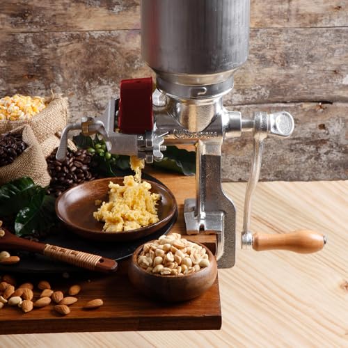Victoria Manual Cast Iron Grain Mill 2400g with High Hopper - Durable Hand Grinder
