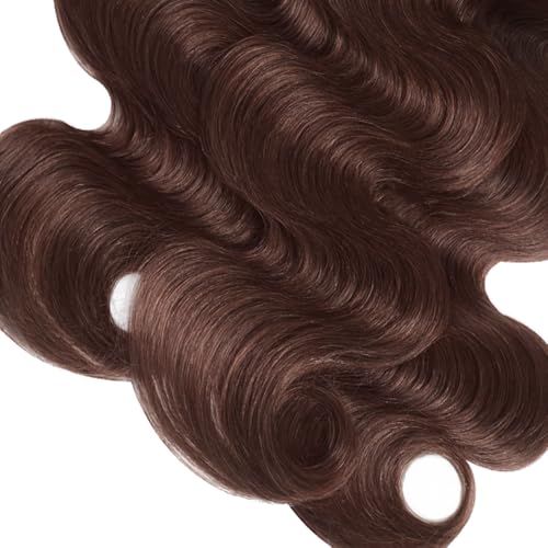 CnumGunm Chocolate Brown Human Hair Bundles 16-20 Inch Virgin Remy Brazilian #4