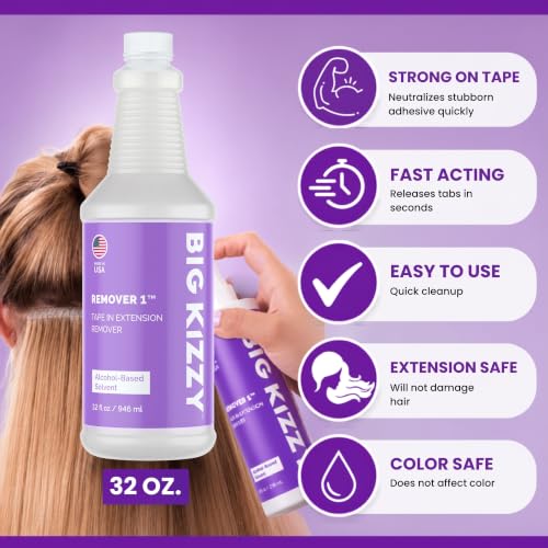 Tape-In Hair Extension Remover Spray 32oz Refill Kit & Free 8oz Reuse Spray