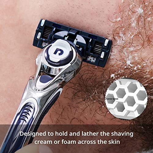 Dorco Pace 7 Razor Cartridges - 7 Blade Technology, No Handle, 12 Pack