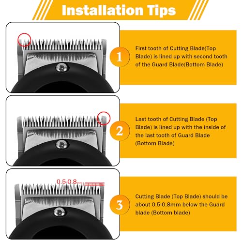 Precision Replacement Blade for Wahl Hair Clippers - Pack of 2