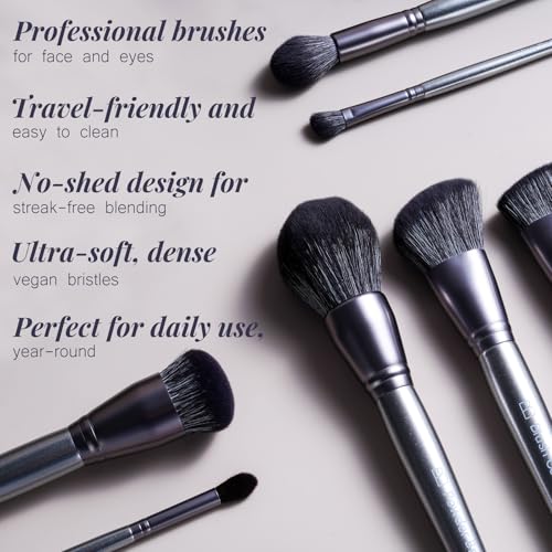 BS-MALL 20-Piece Makeup Brush Set A-Silver Silver – Face & Eye Cosmetics Tools