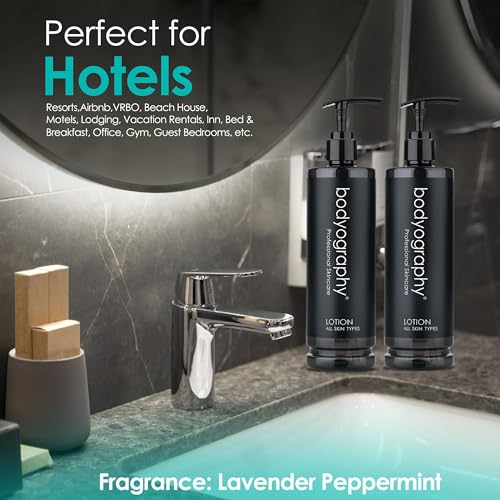 Hydrating Body Lotion with Lavender & Peppermint - 13.5 fl oz | Oil-Free Moisturizer for All Skin Types