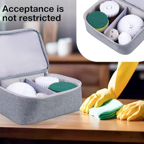 Rsobl Storage Bag for Electric Spin Scrubber,Organizer Case Compatible with Electric Scrubber for Cleaning,Carry Case for Bathroom Scrubber Electric (Bag Only)