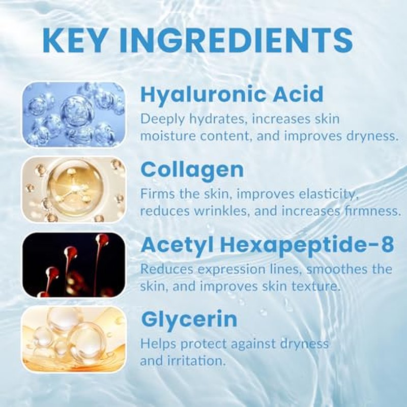 Micro Infusion System for Face - Microneedling Kit with Hyaluronic Acid & Collagen for Home Use - Moisturizing & Anti-Wrinkle Serum for All Skin Types,Christmas Gifts for Women- 2 Roller + 6 Serums